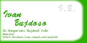 ivan bujdoso business card
